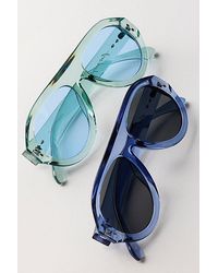 Free People - Cruise Oversized Aviator Sunglasses - Lyst