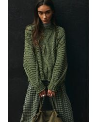 Free People - Lola Cable Knit Pullover - Lyst