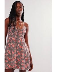 Free People - Altura Printed Mini Dress - Lyst