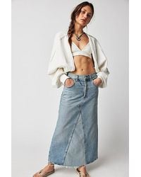 Free People - Shrug It Off Sweatshirt At In Optic White, Size: Xs - Lyst