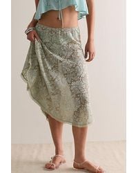Intimately By Free People - Sheer Emotion Midi Slip Skirt By - Lyst