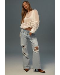 Free People - Tennessee Low-Rise Boyfriend Jeans - Lyst