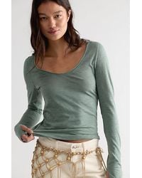 Free People - Siren Long Sleeve Top - Lyst
