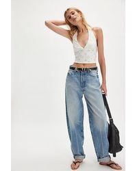 Mother - The Fangirl Button Skimp Jeans - Lyst