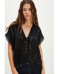 Free People - Marigold Shine Lace Top - Lyst