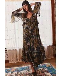 Free People - Paisley Petals Maxi Dress - Lyst