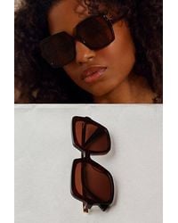 Free People - The Beaumont Square Polarized Sunglasses - Lyst