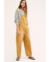 Free People Natural Sights Dungarees