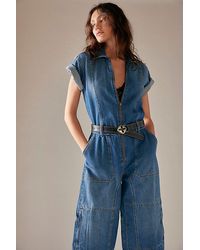 Free People - We The Free On The Run Cropped Coverall - Lyst