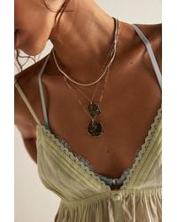 Free People - Oversized Coin Necklace At In Gold - Lyst