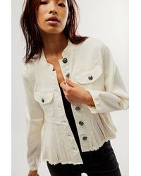 Free People - Cassidy Jacket At In Ivory, Size: Xs - Lyst