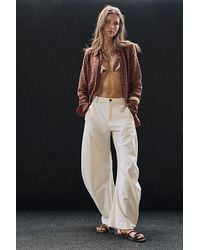 Free People - Spotlight Menswear Barrel Trousers - Lyst