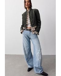 Free People - Highland Low-Rise Twisted Bowed Jeans - Lyst