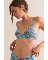 Intimately By Free People - This Or That Printed Plunge Underwire Bra By - Lyst
