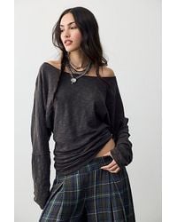 Free People - Europa Off-The-Shoulder Long Sleeve Top - Lyst