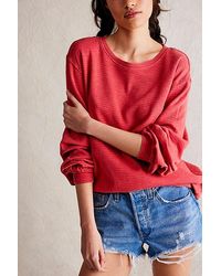 Free People - Soul Song Tee At Free People In Tomato Puree, Size: Xs - Lyst