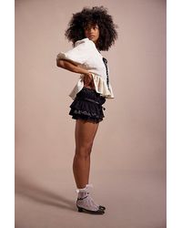Free People - Camille Ruffle Shorts - Lyst