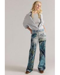 Free People - Tinsley Printed Jeans - Lyst