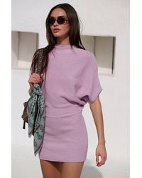 free-est - Amara Mini Sweater Dress By - Lyst