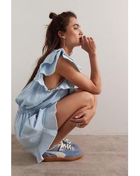 Free People - Fp One Naya Chambray Romper - Lyst