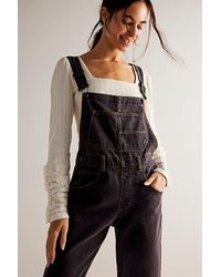 Free People - Ziggy Denim Overalls At Free People In Dirty Deeds, Size: Large - Lyst
