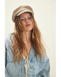 Free People - Carrie Distressed Lieutenant Hat - Lyst