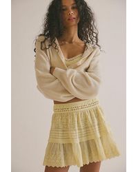 Free People - Play Nice Mini Slip Skirt - Lyst