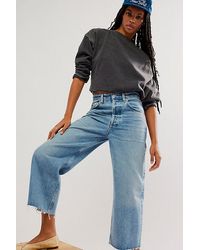 Citizens of Humanity - Ayla Raw Hem Crop Jeans At Free People In Sodapop, Size: 24 - Lyst