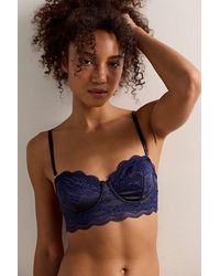 Intimately By Free People - Out Of Bounds Lace Balconette Underwire Bra By - Lyst