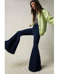 Free People - Just Float On Flare Jeans At Free People In Midnight, Size: 25 - Lyst