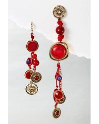 Free People - All Seasons Dangles At In Red/coral - Lyst
