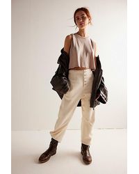 Free People - Osaka Jeans At Free People In Ecru, Size: 27 - Lyst
