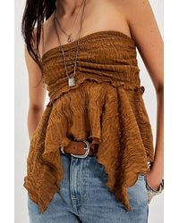 Free People - Bella Babydoll Tube Top - Lyst