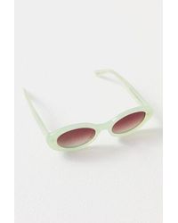 Free People - Dixie Polarized Sunglasses At In Key Lime - Lyst