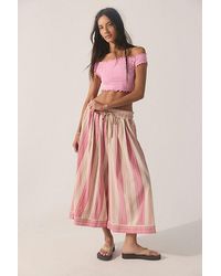 Intimately By Free People - Enjoy The Stripe Gaucho Pants By - Lyst