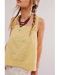 Free People - Overall Smock Linen Top - Lyst