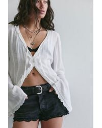 Free People - Cali Lace Shorties - Lyst