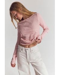 Free People - Delilah Long Sleeve Top - Lyst