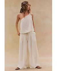 free-est - Sahara Sandshell Linen Trouser Co-Ord By - Lyst