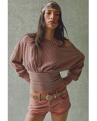 Free People - Cali Cuffed Shorties - Lyst
