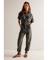 Free People - Marci Coverall At In Ian Indigo, Size: Xs - Lyst