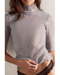 Intimately By Free People - Barely Sparkle Half-Sleeve Top By - Lyst