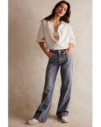 Free People - Tinsley Baggy High-rise Jeans - Lyst