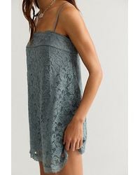 Free People - Lace Take Me With You Mini Dress - Lyst