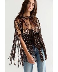 Free People - All Night Long Sequin Cape - Lyst