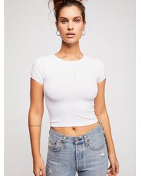 Details about   New Free People Womens Intimately Seamless Cap Sleeve V Neck Skinny Top Xs $58