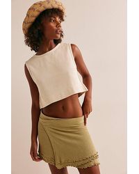 Free People - Rhodes Linen Sweater Skirt - Lyst