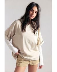Free People - Perfect Oversized Tee - Lyst
