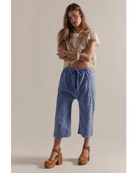 Free People - Need You Now Solid Cotton-Poplin Harem Pants - Lyst
