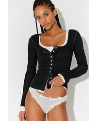 Intimately By Free People - End Game Pointelle Long Sleeve By - Lyst